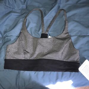 New Grey Train Times Sports Bra Racerback